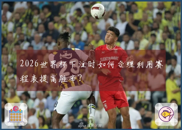 2026世界杯下注时如何合理利用赛程表提高胜率？